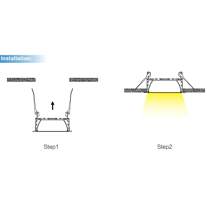 HL-A050 Aluminum Profile - Inner Width 64mm(2.51inch) - LED Strip Anodizing Extrusion Channel HL-A050 Aluminum Profile - Inner Width 64mm(2.51inch) - LED Strip Anodizing Extrusion Channel